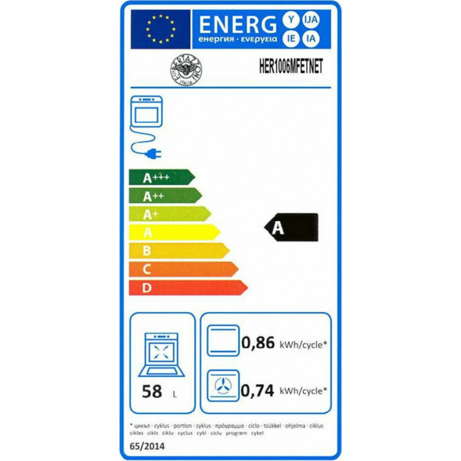 Bertazzoni HER100 6 MFE T NE T Μικτή Κουζίνα Bertazzoni HER100 6 MFE T NE T Μικτή Κουζίνα